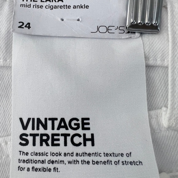 Joes Jeans- Lara Mid-Rise Cigarette Ankle Fray- 24- white - Picture 7 of 8